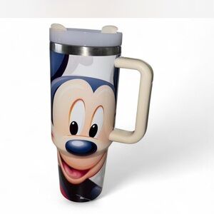 Disney Mickey Mouse Stainless Steel Travel Mug with Handle & Lid